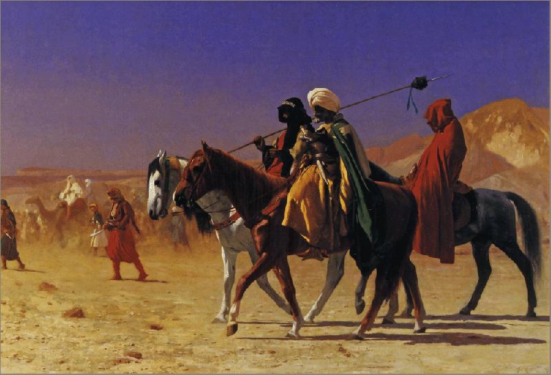 Jean-Leon Gerome Arabs Crossing the Desert